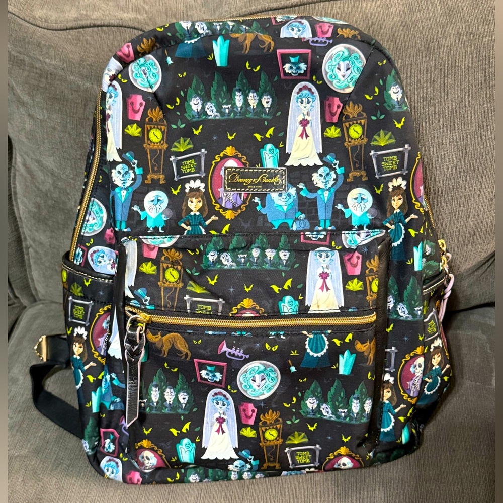 Disney Dooney & Bourke Haunted Mansion Large Backpack Rare